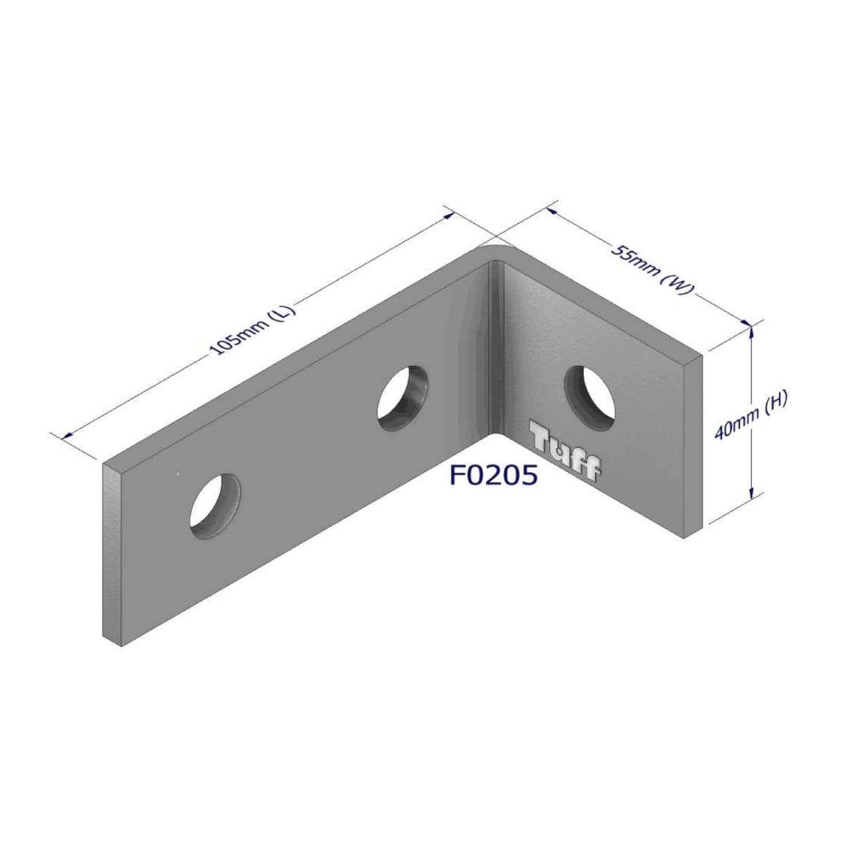 Angle Bracket : 50 x 100 x 50 x 5mm