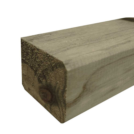 Pine Post Arrissed CCA H4 : 100 x 75 x 2400