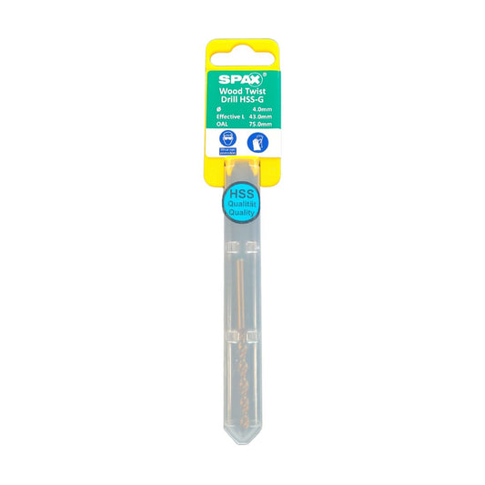 SpaxB : Drill Bit 4.0 x 75 HSS-G - 2000000075040