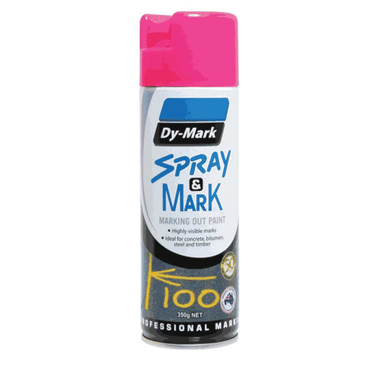 Marking Spray Fluro : Pink 350G Can