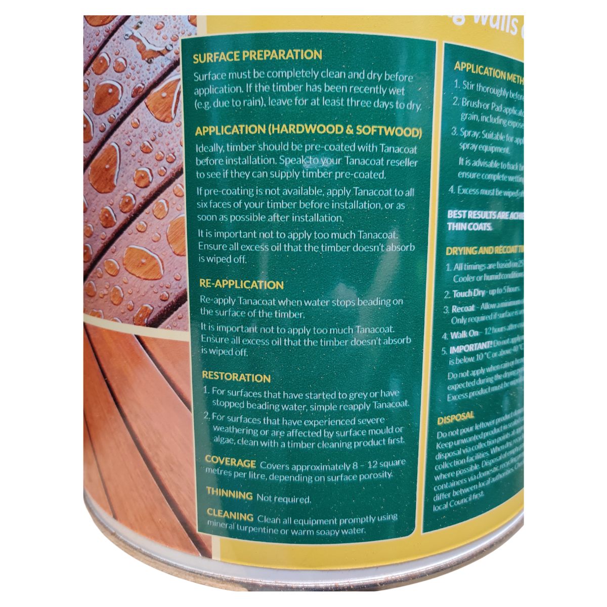 Tanacoat Oil : 10L