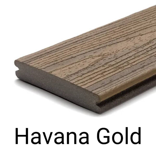 Trex Grooved Edge : 139.7 x 25.4 x 5480 Havana Gold