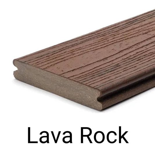 Trex Grooved Edge : 139.7 x 25.4 x 5480 Lava Rock