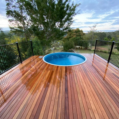 Balau Decking Sel KD E4E : 140 x 25 Random