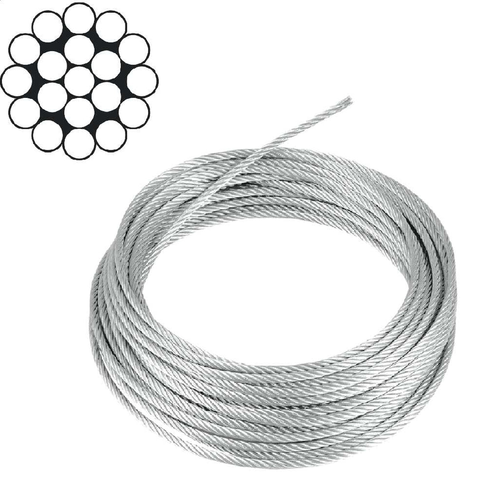 Timber Rigging Wire Wire Rope 316 : 1 x 19 x 3.2mm – Ironbark Timber