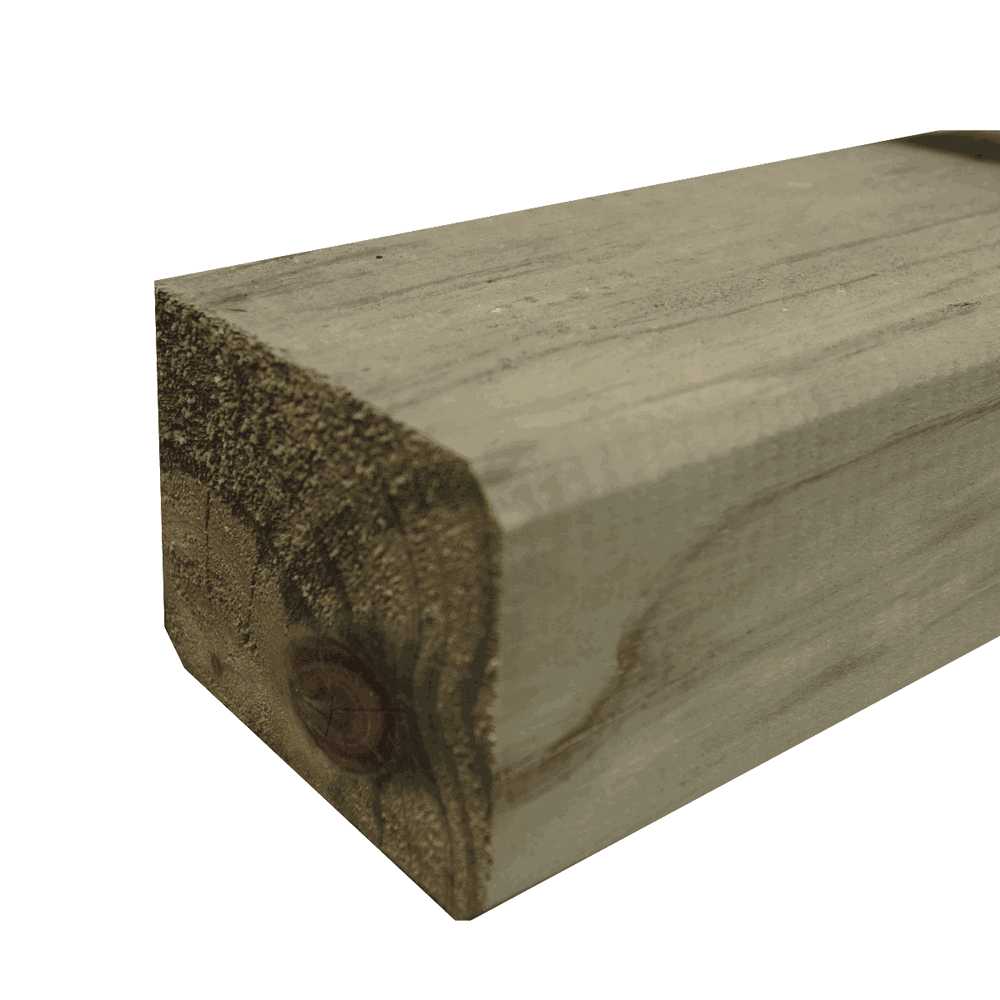 Pine Post Arrissed CCA H4 : 100 x 75 x 2400