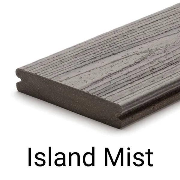 Trex Grooved Edge : 139.7 x 25.4 x 5480 Island Mist – Ironbark Timber